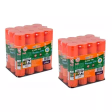 Cola Bastão 10g Retrátil Infantil Uso Escolar Kit 24 Un