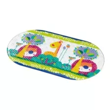 Alfombra De Baño Infantil Deep Sea And Jungle Multikids, Color Verde