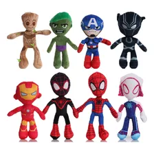 8pcs The Avengers Spider-man Muñeca Peluche Juguete Regalo A