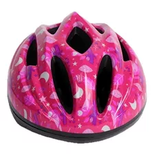 Capacete De Bike Infantil Rosa Sky Nano C/ Led E Regulagem