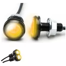 Caminero Led Ojos De Aguila Amarillo Ámbar X2 Modelo Grande