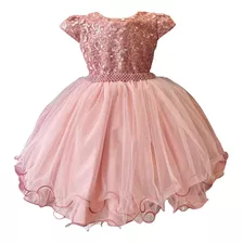 Vestido Infantil Grippier Rosê Luxo 1.2.3.4