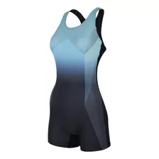 Traje De Baño Deportivo Mujer Natación Four Boxer Spandex