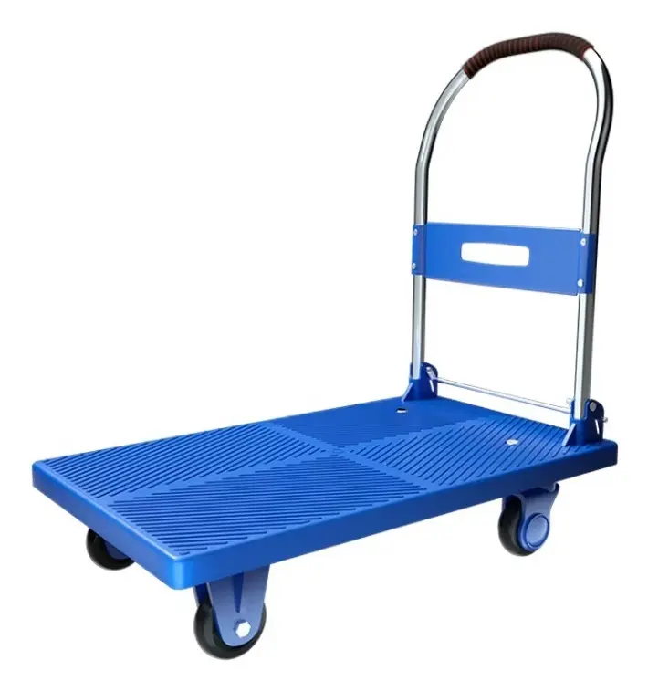 Carro De Carga Pequeño Plegable De Plástico 150kg 70x45cms