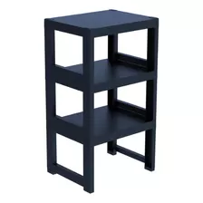 Prateleira Organizaçãp Grifit Demi Quadra 3 Prateleiras Azul Navy Plástico - 70cm