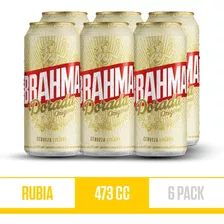 Cerveza Brahma Dorada 473ml X6