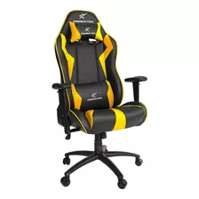 Silla Gamer Profesional Dragster Gt500 Amarilla Revogames Color Amarillo Material Del Tapizado Cuero Sintético