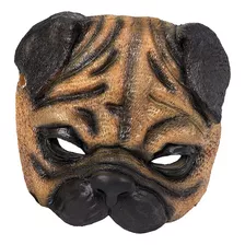 Máscara De Máscara De Pug Cosplay Novedad Disfraz Adultos