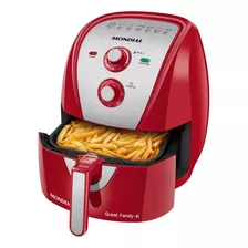 Fritadeira Sem Óleo Air Fryer 6l Afn-60-ri Mondial Cor Vermelho 110v