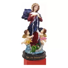 Imagem Nossa Senhora Desatadora Nos Escultura Resina 20cm 5