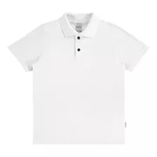 Camisa Gola Polo Branca Infantil Alakazoo