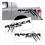 Pack (2 Pzas)  Calcas Sticker Ford Ranger 4x4 14 X 32 Cm