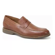 Sapato Loafer Anatomic Gel 5043 Semicromo Havana