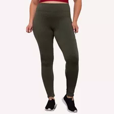 Calça Legging Plus Size Feminina Bolha Tecido Grosso