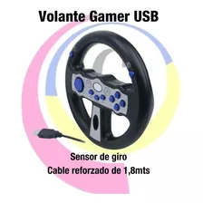 Volante Gamer Con Sensor Conexion Usb