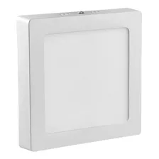 Panel Plafon Led De Aplicar 12w Cuadrado Alto Brillo Chiaro