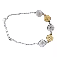 Pulsera Medalla Cruz San Benito