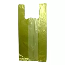 Sacola Feira 40x50 Transparente Amarela Resistente Com 5kg Cor Amarelo