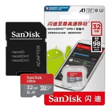 Cartão De Memória Micro Sd Ultra 32gb Sandisk C10 A1 100mb/s