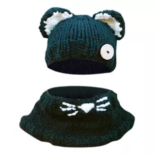 2024 Gorro De Bufanda Tejida De Alta Calidad, Lana Cálida,