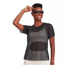 Blusa Telinha Spot Preta Cajubrasil