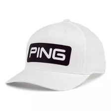 Boné Ping Golf Tour Classic Snapback Hat 2023 - Branco/preto