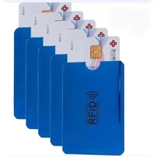 Kit 5 Peça Porta Cartões Proteção Rfid Aproximação Antifurto
