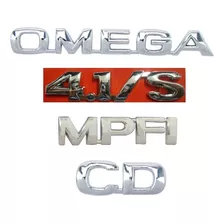 Kit De Emblemas P/ Omega + Cd + 4.1/s + Mpfi 96 97 98 99