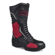 Bota Hombre Motociclista Biker Deportiva Workland 76227 Rojo