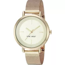 Nine West Reloj De Pulsera De Malla Para Mujer Original