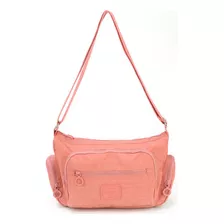 Bolsa Transversal Média Up4you Alça Lateral Tactel Microfibr Cor Rosa