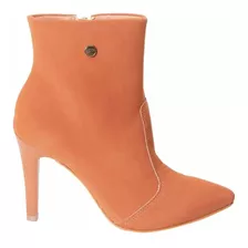 Bota Feminina Salto Fino Cano Curto Caramelo Colcci 