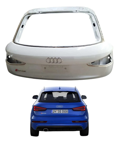 Tampa Traseira Audi Q3 Rs 2015 2016 2017 2018 Original Branco