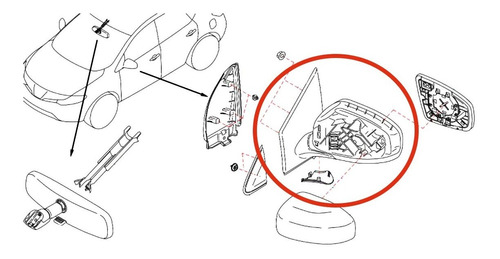 Espejo Retrovisor Izquierdo Nissan Murano Z51 Original Foto 2