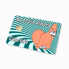 Sticker Cover Tarjeta Patricio Cóbrate - Bob Esponja 4colors