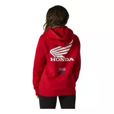 Buzo Wing Po Fleece Fox Honda Mujer Rojo #29120-122