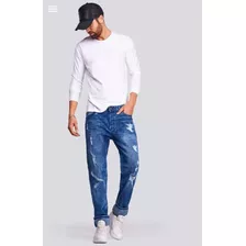 Jeans Key Biscayne Original Talle 34 Nuevo Recto Con Roturas
