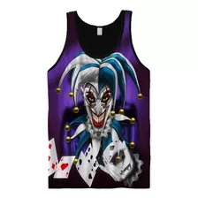 Stompy Camiseta Regata Joker Coringa Palhaço