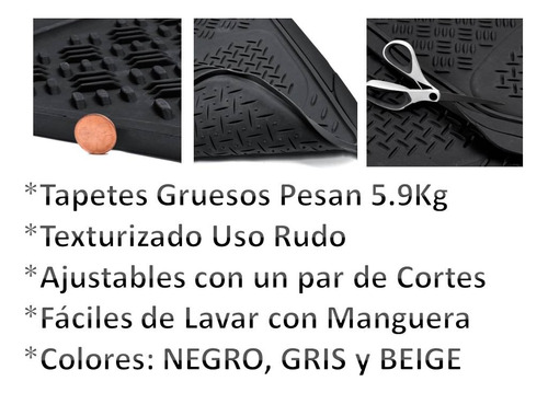 Kit Tapetes 3 Filas Kia Sedona 2018 A 2020 Rubber Black Orig Foto 4