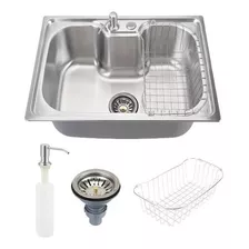 Cuba Gourmet Cozinha Aço Inox 50x40cm Prata Com Acessórios 