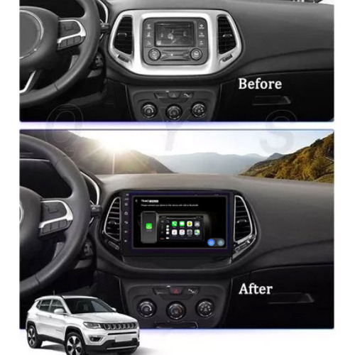 Android Coche Estreo Para Jeep Compass 2017-2019 Carplay Foto 2