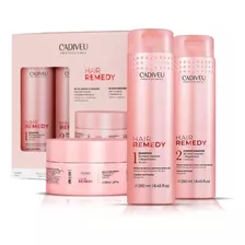 Cadiveu Hair Remedy Kit Home Care Completo Sh + Cond + Masc