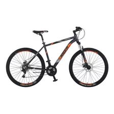 Mountain Bike Masculina Kova Nepal R27.5 M 21v Cambios Shimano Color Gris/naranja Con Pie De Apoyo