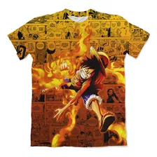 Camisa Monkey De Luffy Fogo - One Piece