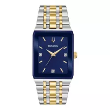 Reloj Bulova De Dos Tonos Con Detalles De Diamantes Para Hom