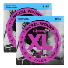 D'addario Super Light Nickel Wound Electric Guitar Strings 9