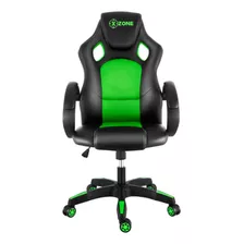 Cadeira Gamer Básica Cgr-02 Xzone Preto Com Verde