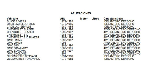 Caliper De Freno Delantero Derecho Gmc Typhoon 1992-1993 Foto 7