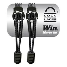 Lock Laces (cordones Elásticos Y Sistema De Sujeción) (negro