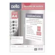 12 Quadro Aviso Multiuso Expositor A4 Dello Display Cristal